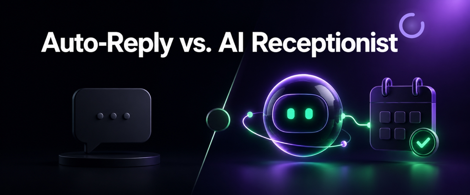 WhatsApp auto-reply versus AI receptionist comparison